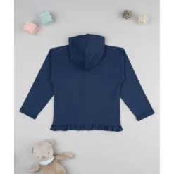 Sudadera niña azul con unicornio