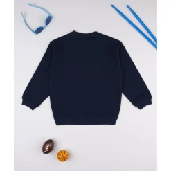 Sudadera niño azul dinosaurios