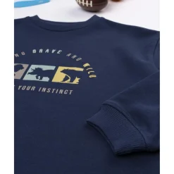 Sudadera niño azul dinosaurios