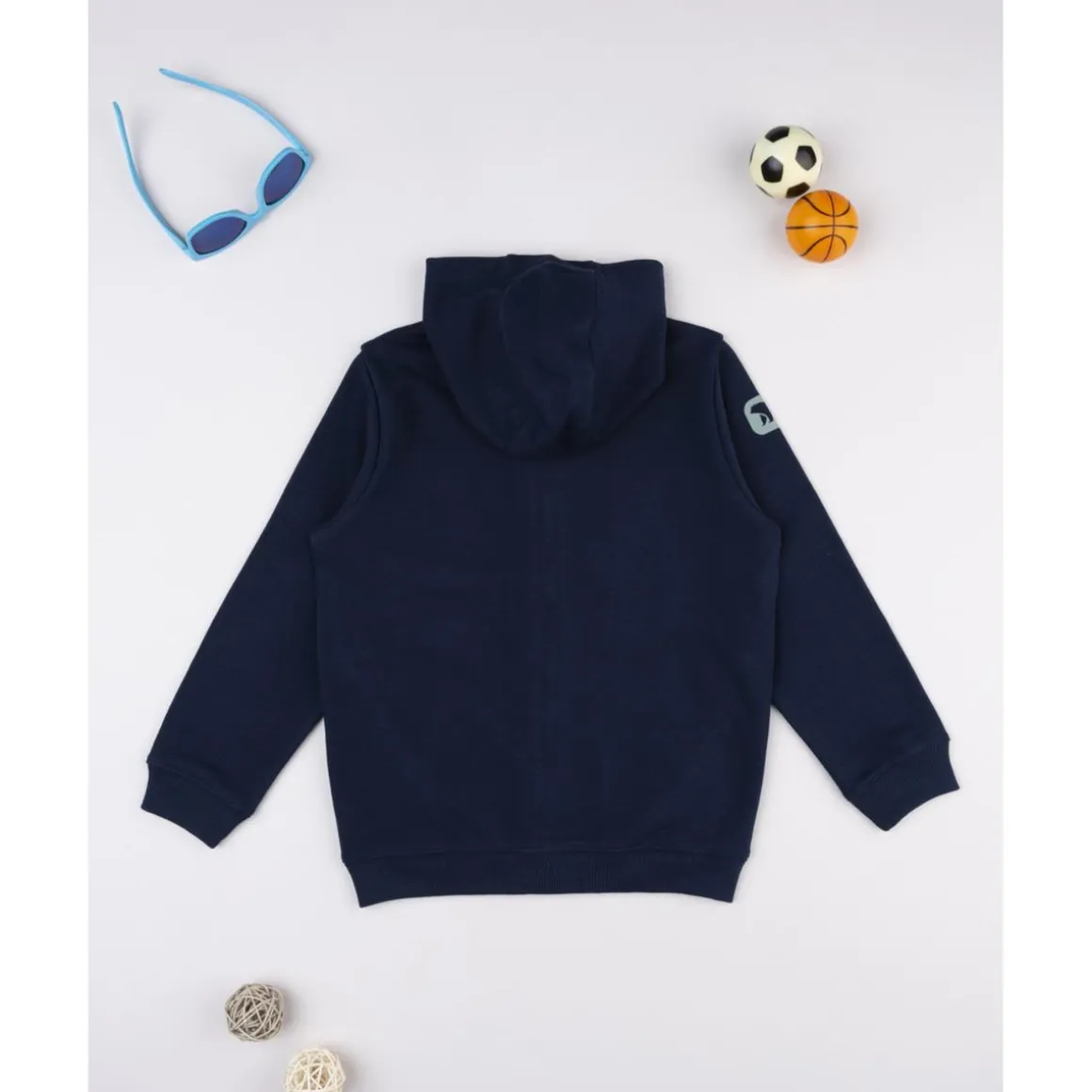 Sudadera niño azul oscuro capucha