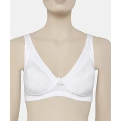 Sujetador de lactancia algodón lycra blanco copa d