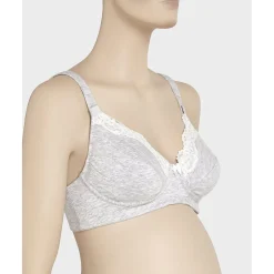 Sujetador de lactancia con encaje copa c