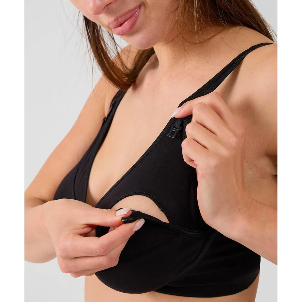 Sujetador de lactancia de jersey de algodón