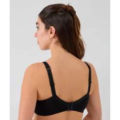 Sujetador de Lactancia Negro con Lazo Decorativo