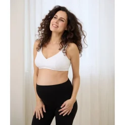 Sujetador de maternidad blanco sin aros