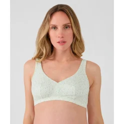 Sujetador de maternidad sin aros con estampado floral