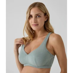 Sujetador premamá verde con lunares