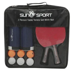 Sun & Sport - Set de tenis de mesa con red
