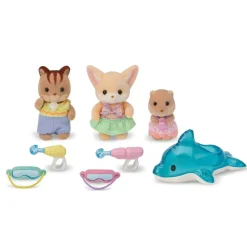 Sylvanian Families - El Trío De Bebés En La Piscina ㅤ