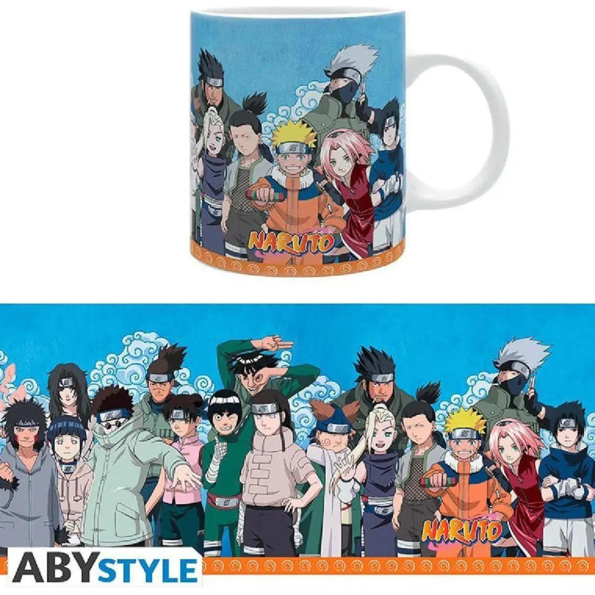 Taza Naruto Genin Konoha de 320ml ㅤ