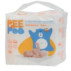 The Pee & The Poo - Cambiador desechable 40 x 60 cm - 15 uds