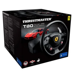 Thrustmaster - Volante y Pedales T80 Ferrari 488 GTB para PS4/PC