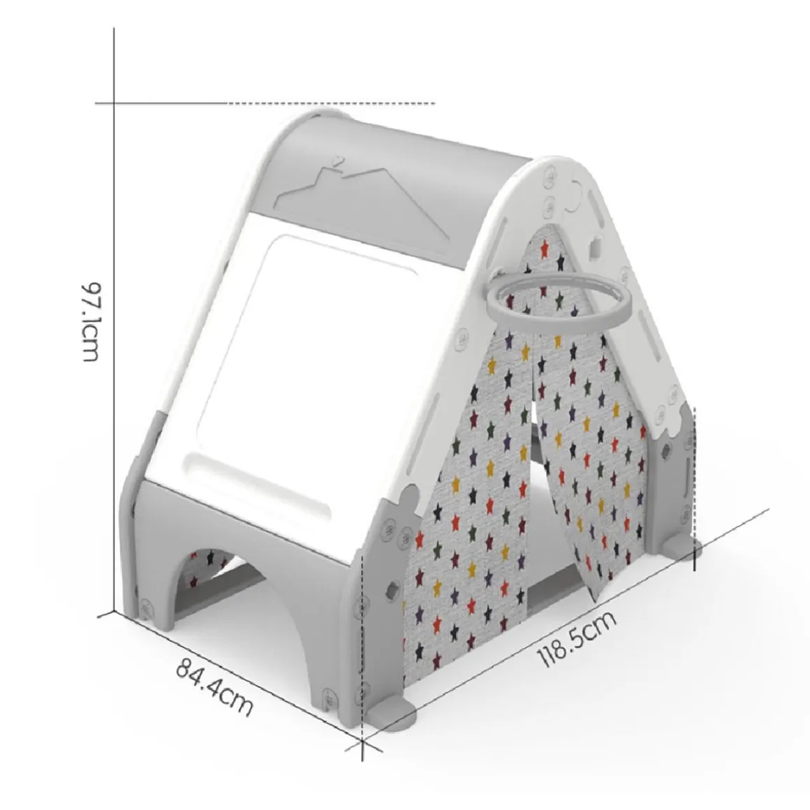 Tienda de campaña con actividades