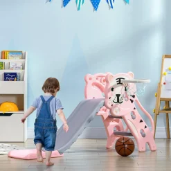 Tobogán 3 en 1 Tigre Rosa y Gris