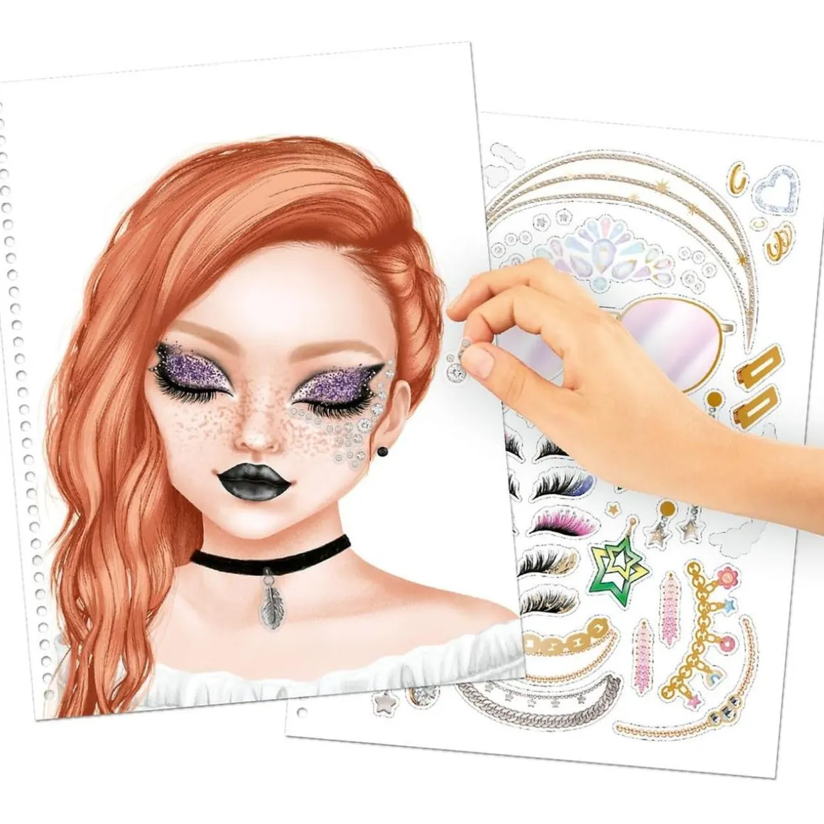 Top Model - Libro colorear make-up