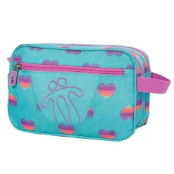 Totto - Estuche escolar 2 compartimentos Plastilina multicolor Corazones