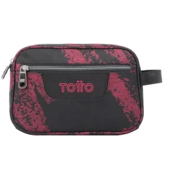 Totto - Estuche escolar tres compartimentos tiza roja Plastilina