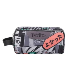 Totto - Estuche escolar tres compartimentos manga Agapec
