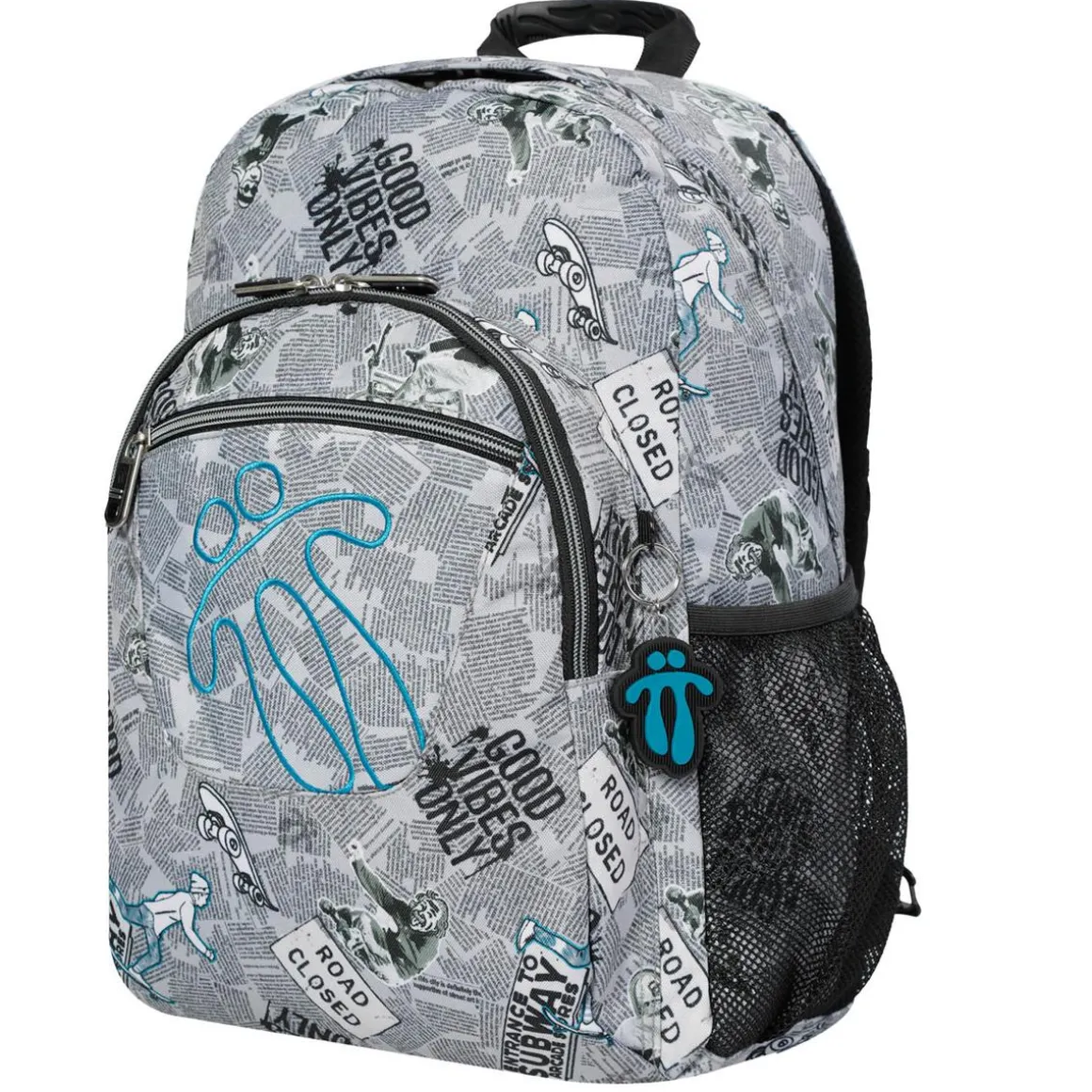 Totto - Mochila escolar adaptable a carro Acuareles Newspaper