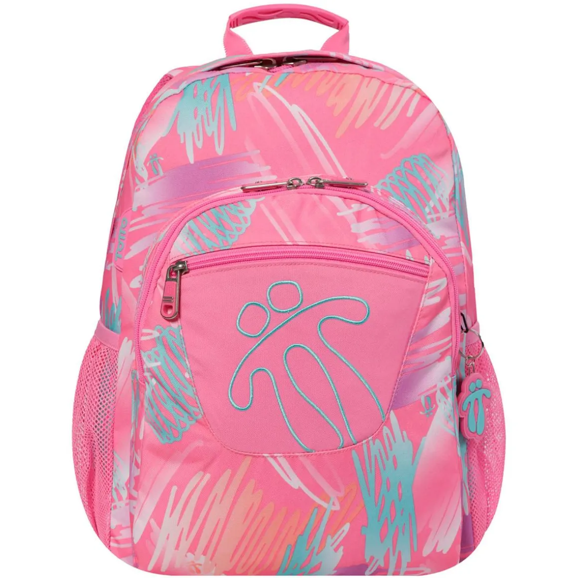 Totto - Mochila escolar adaptable a carro Acuareles Lilac