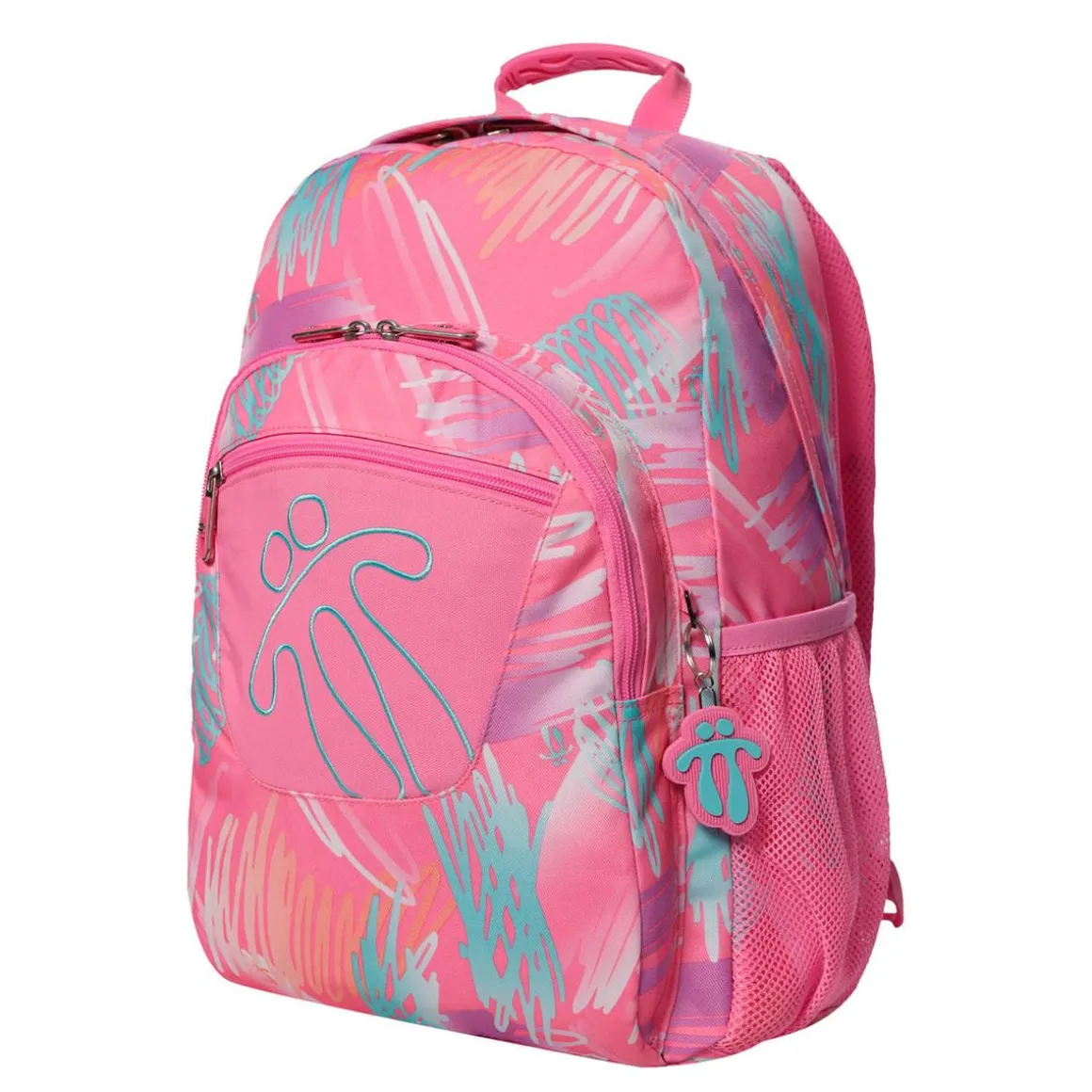 Totto - Mochila escolar adaptable a carro Acuareles Lilac