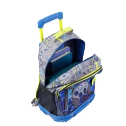 Totto - Mochila escolar con ruedas grande Monark