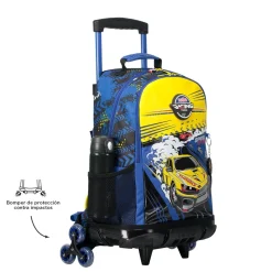 Totto - Mochila escolar con ruedas grande Velocity
