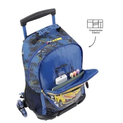 Totto - Mochila escolar con ruedas grande Velocity