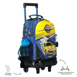 Totto - Mochila escolar con ruedas mediana Velocity