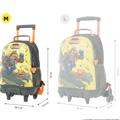 Totto - Mochila escolar con ruedas mediana Brawlmaster