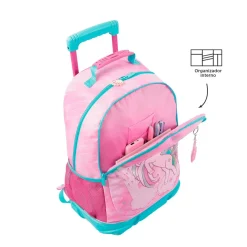Totto - Mochila escolar con ruedas grande Fantasy