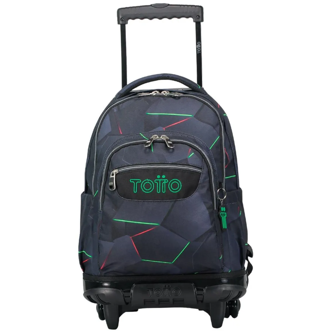 Totto - Mochila escolar con ruedas fractal Renglones