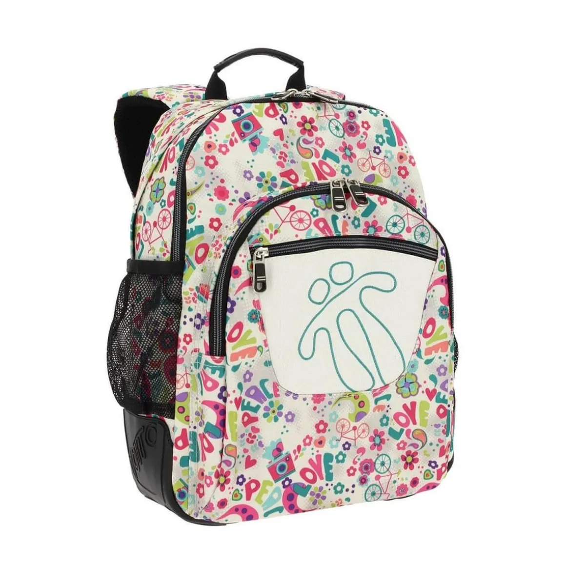 Totto - Mochila escolar Crayoles - Flores