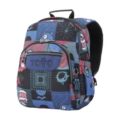 Totto - Mochila escolar cyber monstruos Gommas