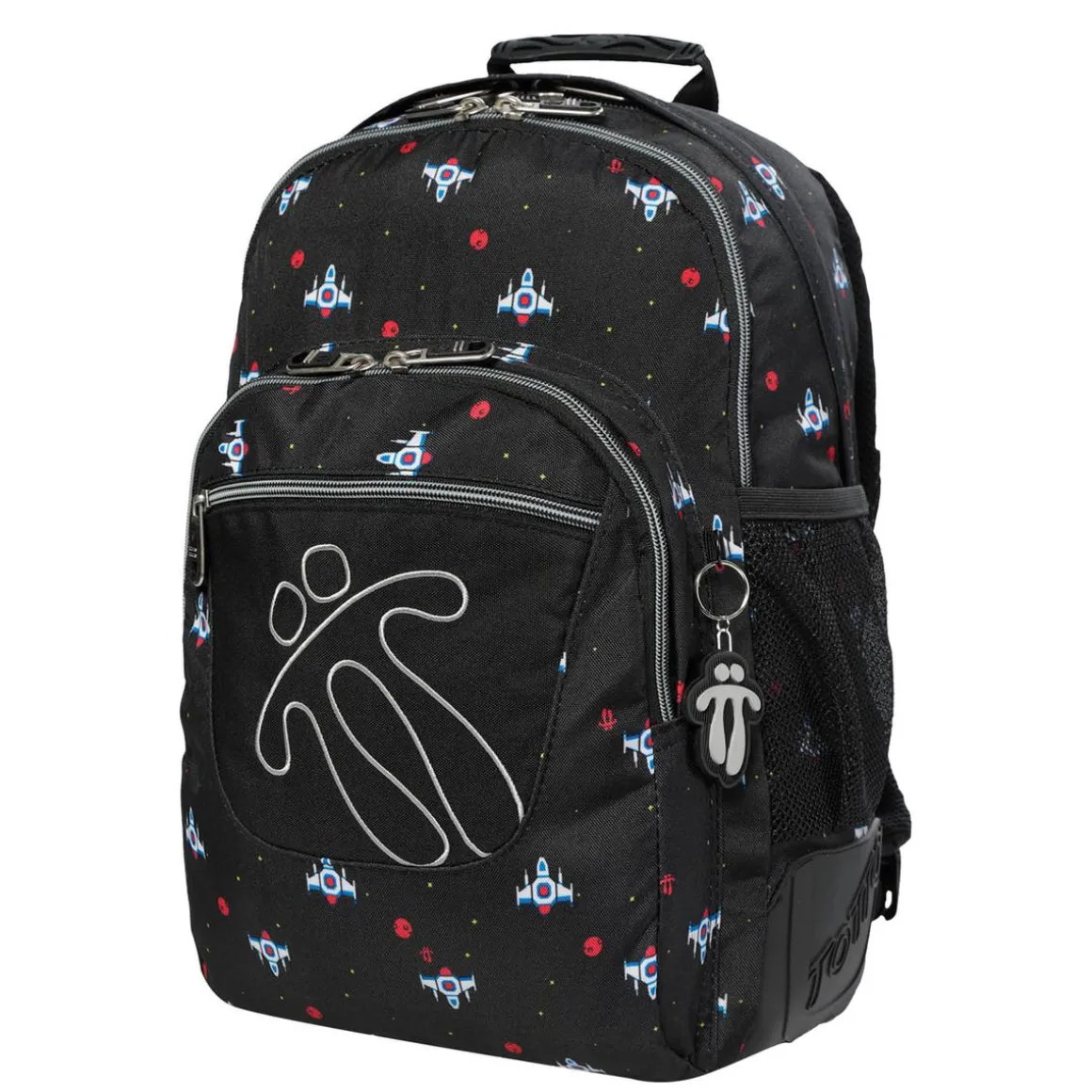 Totto - Mochila escolar Ecole estampado Naves espaciales