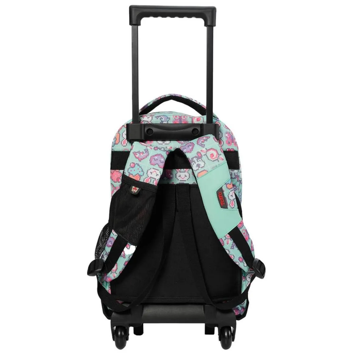 Totto - Mochila escolar pequeña con ruedas Resma - Pixedel