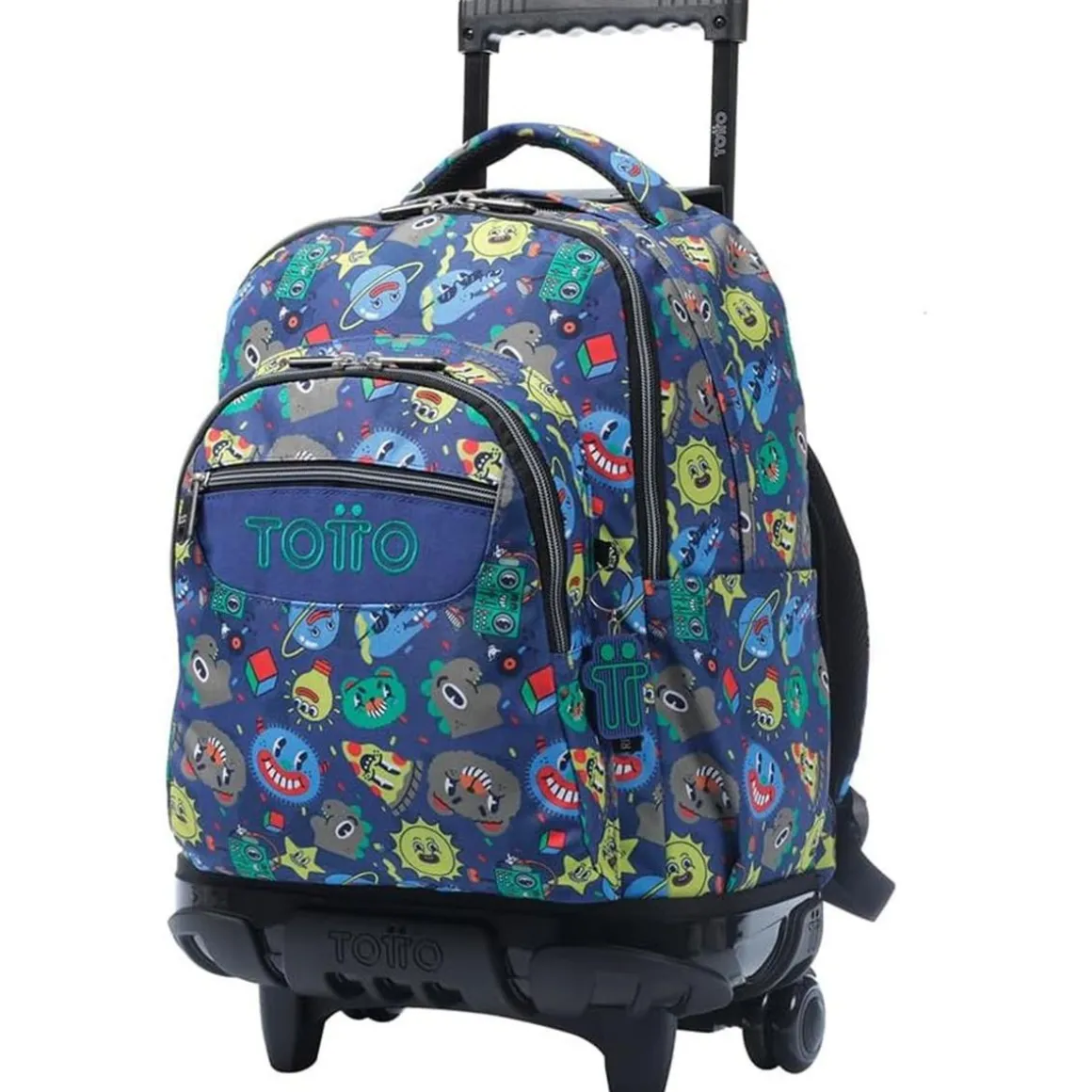Totto - Mochila Escolar Ruedas Azul