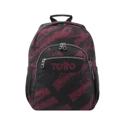 Totto - Mochila escolar tiza roja Acuarela