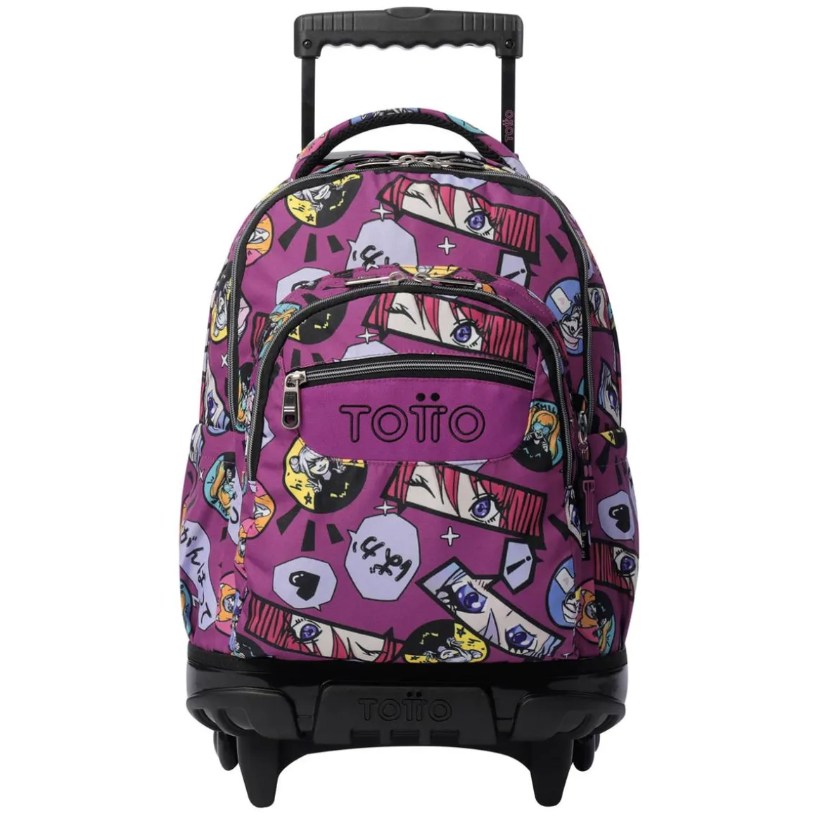 Totto - Mochila Renglones con ruedas Kitsune