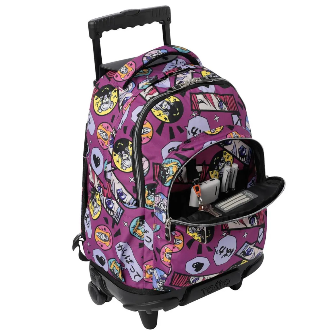 Totto - Mochila Renglones con ruedas Kitsune