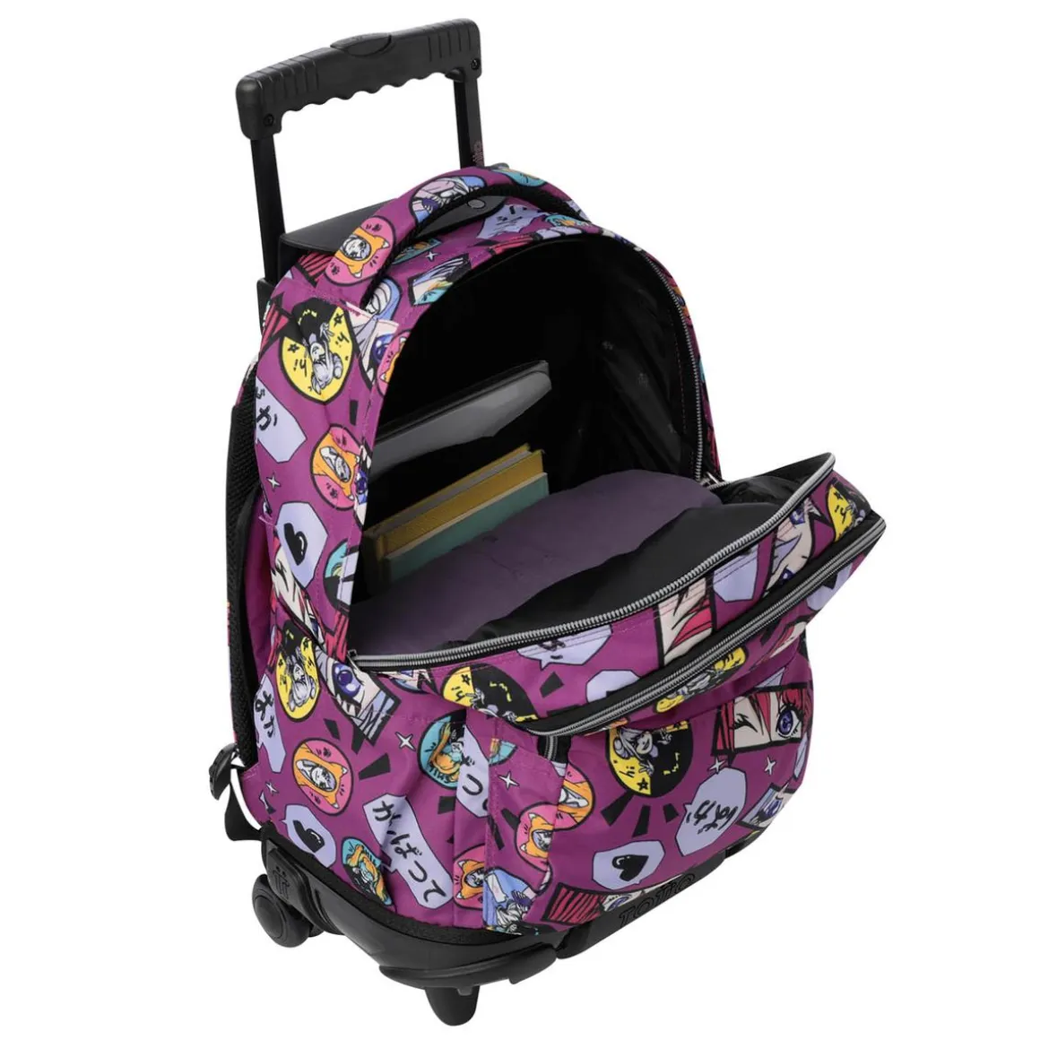 Totto - Mochila Renglones con ruedas Kitsune