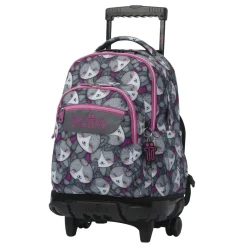 Totto - Mochila Renglones con ruedas Kitten Rose