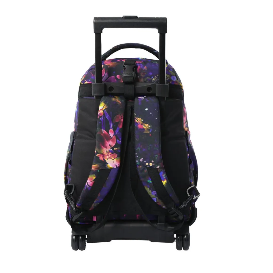 Totto - Mochila Tiza con ruedas Flower Galaxy