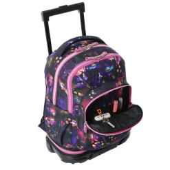 Totto - Mochila Tiza con ruedas Flower Galaxy
