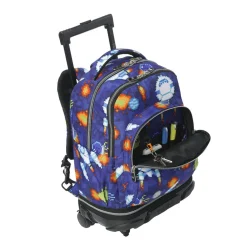 Totto - Mochila Tiza con ruedas Space Blue