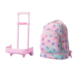 Totto - Mochila Tiza con ruedas Glitter Shiny Heart