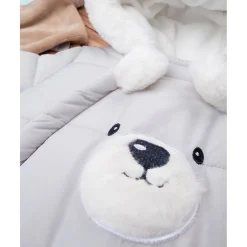 Traje de nieve de nailon para niño gris