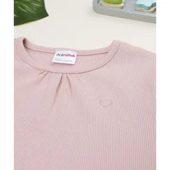 T-shirt rosa de niña manga larga