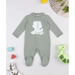 Tutina bebé verde dinosaurio