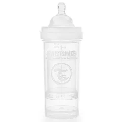 Twistshake - Biberón Anticólicos 330ml Blanco